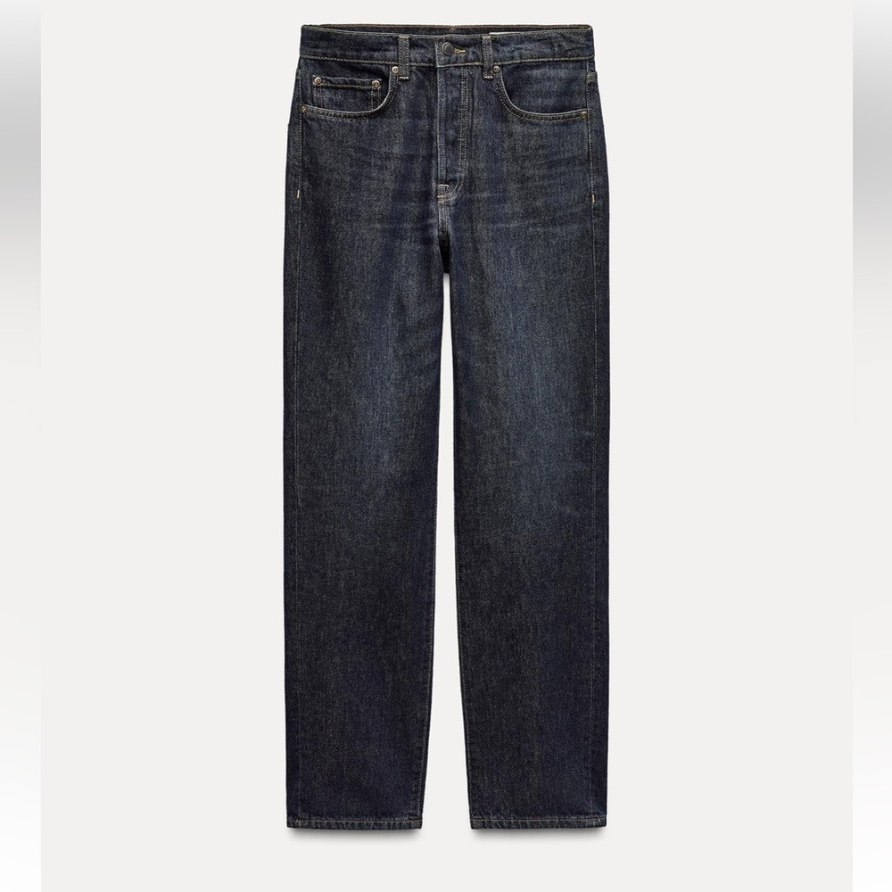 ZARA RELAXED MID WAIST JEANS ZW COLLECTION
